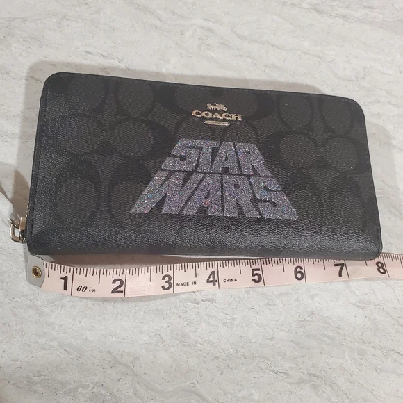 COACH Star Wars Accordion Wallet In signature Canvas With Motif